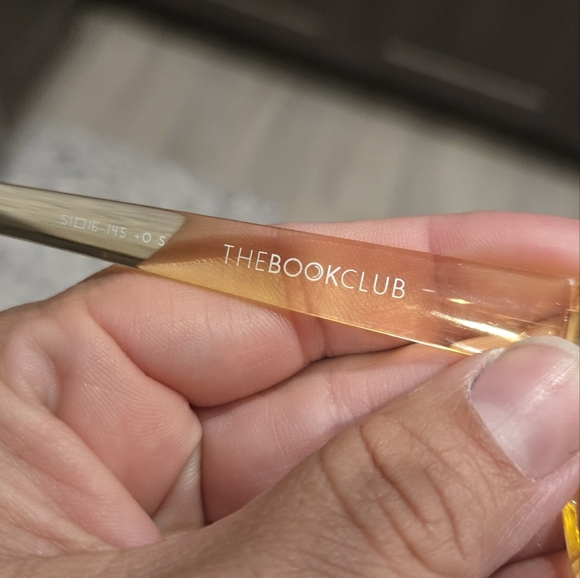 Book Club Bite Done Her 51mm Blue Light Blocking Reading Glasses InCrystal Lemon - Picture 4 of 6